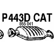 Катализатор FENNO 6438013004434 Opel Astra (F) 1 Универсал 1.7 TDS (F08. C05) 82 л.с. 1991 – 1998 FE2NJ 3 P443DCAT