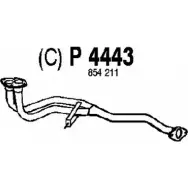 Выхлопная труба глушителя FENNO 6438013044430 Opel Astra (F) 1 Универсал 1.8 i (F08. C05) 90 л.с. 1991 – 1998 P4443 7YYV 96