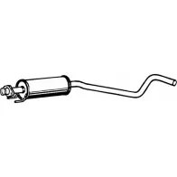 Резонатор FENNO 48 VQY P4485 Opel Astra (F) 1 Универсал 2.0 i 16V (F08. C05) 136 л.с. 1995 – 1998 6438013044850