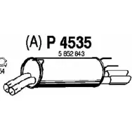 Глушитель FENNO UJ 1IZ P4535 6438013045352 Opel Omega (B) 2 Универсал 3.0 V6 (F35) 211 л.с. 1994 – 2001
