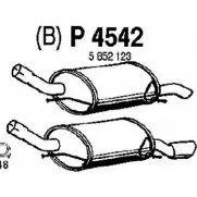 Глушитель FENNO 6438013045420 Opel Corsa (C) 3 Хэтчбек 1.4 Twinport (F08. F68) 90 л.с. 2003 – 2009 P4542 Y XWI8