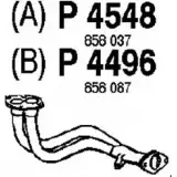 Выхлопная труба глушителя FENNO P4548 AI RTD 6438013045482 Opel Astra (F) 1 Универсал 2.0 i 16V (F08. C05) 136 л.с. 1995 – 1998