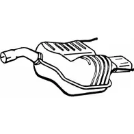 Глушитель FENNO P4558 Opel Vectra (C) 3 Хэтчбек 2.2 16V (F68) 147 л.с. 2002 – 2008 6438013045581 RV370 VE