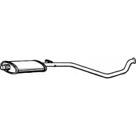 Резонатор FENNO Q NVG4 Peugeot 306 1 (7B, N3, N5) Седан 1.8 16V 110 л.с. 1997 – 2001 P4734 6438013047349