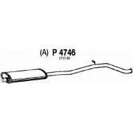 Резонатор FENNO Peugeot 406 1 (8B) Седан 1.9 TD 90 л.с. 1996 – 2004 KU H6E 6438013047462 P4746