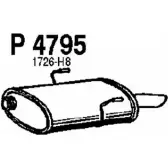 Глушитель FENNO Peugeot 406 1 (8B) Седан 1.8 90 л.с. 1997 – 2004 6438013047950 P4795 5NGHA AT