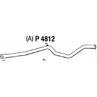 Выхлопная труба глушителя FENNO 2899202 A0WU 5 6438013048124 P4812