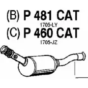 Катализатор FENNO 6438013004816 P481CAT Peugeot 406 1 (8B) Седан 2.0 16V 136 л.с. 2000 – 2004 4TN7W1 O