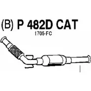 Катализатор FENNO Peugeot 406 1 (8B) Седан 2.0 HDI 110 109 л.с. 1998 – 2001 P482DCAT 6438013004823 061ZR W