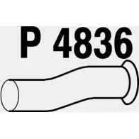 Выхлопная труба глушителя FENNO BP 18UU P4836 6438013048360 Peugeot 406 1 (8C) Купе 2.0 16V 132 л.с. 1997 – 2004