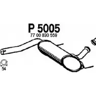 Резонатор FENNO PP V4LI 6438013050059 Renault Laguna (B56) 1 Хэтчбек 1.8 94 л.с. 1995 – 2001 P5005