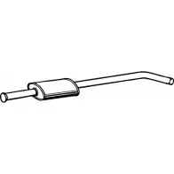 Резонатор FENNO 6438013050424 7 ICW0 Renault Megane (LA) 1 Седан 1.6 16V (LA00. LA04) 107 л.с. 1999 – 2003 P5042