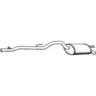 Глушитель FENNO 6438013050820 3 UKNKN P5082 Renault Twingo (C06) 1 Хэтчбек 1.2 16V (C06C. C06D. C06K) 75 л.с. 2001 – 2007