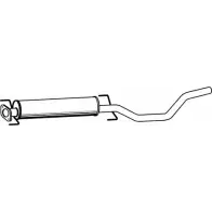 Резонатор FENNO 6438013053883 P5388 Saab 9-5 (YS3E) 1 Универсал 2.0 t 150 л.с. 1998 – 2009 3JQ8 Y