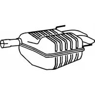 Глушитель FENNO P5402 Saab 9-3 (YS3F) 2 Кабриолет 1.9 TiD 150 л.с. 2006 – 2015 6438013054026 UMMAO Q