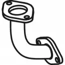 Выхлопная труба глушителя FENNO Suzuki Grand Vitara (FT, HT) 1 1998 – 2005 6438013620016 4 4FE7 P62001