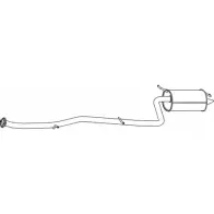 Глушитель FENNO 4B2 0CQ Toyota Avensis (T270) 3 Седан 1.8 (ZRT271) 147 л.с. 2008 – 2024 P6571 6438013065718