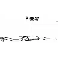 Резонатор FENNO P6847 Toyota Avensis (T220) 1 Универсал 2.0 TD (CT220) 90 л.с. 1997 – 2003 OP9 8HO 6438013068474