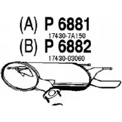 Глушитель FENNO 2900136 P6881 E6VGD 8 6438013068818