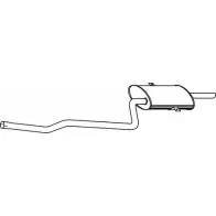 Глушитель FENNO AXXAO 2E Toyota Corolla (E110) 8 Универсал 1.6 16V (ZZE112) 110 л.с. 2000 – 2001 P6916 6438013069167