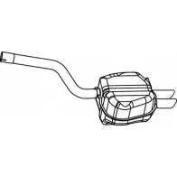 Глушитель FENNO R 65840G P72024 6438013720242 Volkswagen Jetta 5 (A5, 1K2) Седан 2.0 FSI 150 л.с. 2005 – 2010