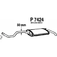 Глушитель FENNO 6438013074246 HFNR Z23 Volkswagen Polo (6N2) 3 Хэтчбек 1.9 D 64 л.с. 1999 – 2001 P7424