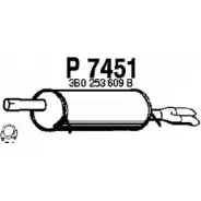 Глушитель FENNO P7451 BII Z0EG 6438013074512 Volkswagen Passat (B3-B4) 2 1988 – 1997