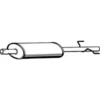 Резонатор FENNO P7507 AFCQ OX Volkswagen LT (2DA ,2DD, 2DH) 2 Фургон 2.5 TDI 109 л.с. 1999 – 2006 6438013075076