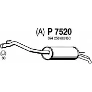 Глушитель FENNO P7520 Volkswagen Transporter (T4) 4 Фургон 2.5 TDI 151 л.с. 2000 – 2003 9L5 OXY 6438013075205