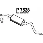 Резонатор FENNO 5 21D7 6438013075380 P7538 Volkswagen Transporter (T4) 4 Автобус 2.5 TDI Syncro 102 л.с. 1996 – 2003