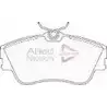 Тормозные колодки дисковые, комплект COMLINE S2S9521 ADB0419 21479 18.3 2913020