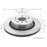 Тормозной диск COMLINE ADC01161V QD RCFM Lexus RX (XU10) 1 1998 – 2003