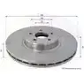Тормозной диск COMLINE Ford Focus 2 Хэтчбек 2.5 RS 305 л.с. 2009 – 2011 ADC1265V K3 BWLP