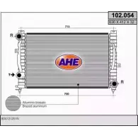 Радиатор охлаждения двигателя AHE 2924430 X4KQON 102 .054 102.054