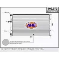 Радиатор охлаждения двигателя AHE 2924436 102.0 70 LXXS8J8 102.070