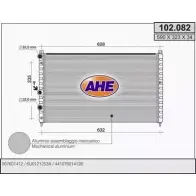 Радиатор охлаждения двигателя AHE 102.082 2924445 U543U7 102 .082