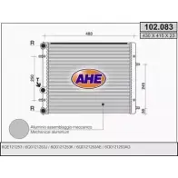 Радиатор охлаждения двигателя AHE 102. 083 AYCSQZ 2924446 102.083