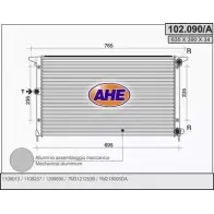 Радиатор охлаждения двигателя AHE 2924453 102.090/A 10 2.090/A WJPLS9