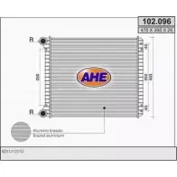Радиатор охлаждения двигателя AHE 102 .096 CCG4SB3 2924458 102.096