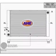 Радиатор охлаждения двигателя AHE 102.121 102.12 1 1DAPF 2924488