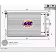 Радиатор охлаждения двигателя AHE F8JZ5 102.12 6 102.126 Audi A4 (B6) 2 Универсал 2.4 163 л.с. 2001 – 2004