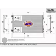 Радиатор охлаждения двигателя AHE 102.1 57 Audi A3 (8V1, K) 3 Хэтчбек 2.0 Tdi 143 л.с. 2012 – 2024 102.157 4LYXQ