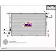 Радиатор охлаждения двигателя AHE 102.163 Audi A8 1DGR0 102.1 63