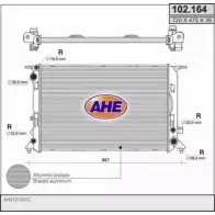 Радиатор охлаждения двигателя AHE 2924527 102.164 5R7XO 1 02.164