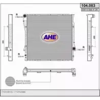 Радиатор охлаждения двигателя AHE 2924578 104. 083 104.083 L3B37QK