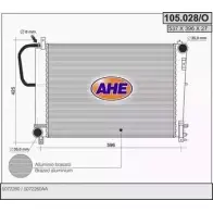 Радиатор охлаждения двигателя AHE 43XIX 105.028/O 2924637 1 05.028/O