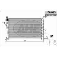 Радиатор охлаждения двигателя AHE 106. 013 2924662 106.013 6AQOJ