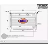 Радиатор охлаждения двигателя AHE 2924752 VNHJJS 107.010/A 107.0 10/A