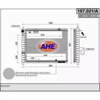Радиатор охлаждения двигателя AHE U2MNYT 107.021/A 10 7.021/A 2924760