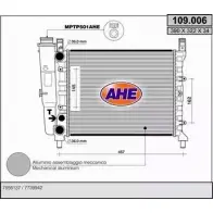 Радиатор охлаждения двигателя AHE 2924794 109.006 GZCP36N 109.00 6